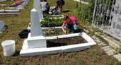 На воинских захоронениях Мироносицкого кладбища навели порядок 
