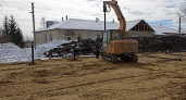 В Земетчино на месте будущих корпусов больницы активно ведутся строительные работы