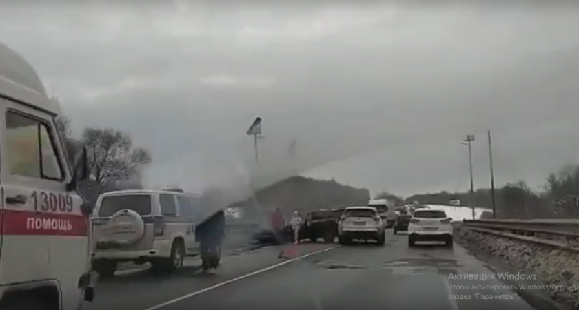 Серьезное ДТП под Пензой на трассе М5: на место приехала реанимация 