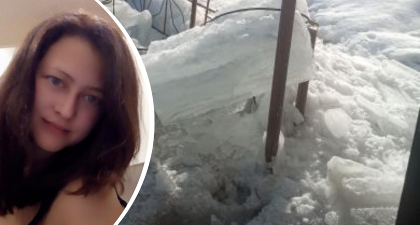В минуте до трагедии: огромная глыба свалилась перед подъездом пензенцев