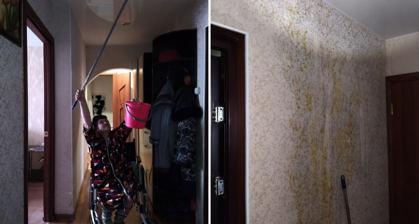 В Пензе квартира инвалида осталась без электричества из-за протекающей крыши 