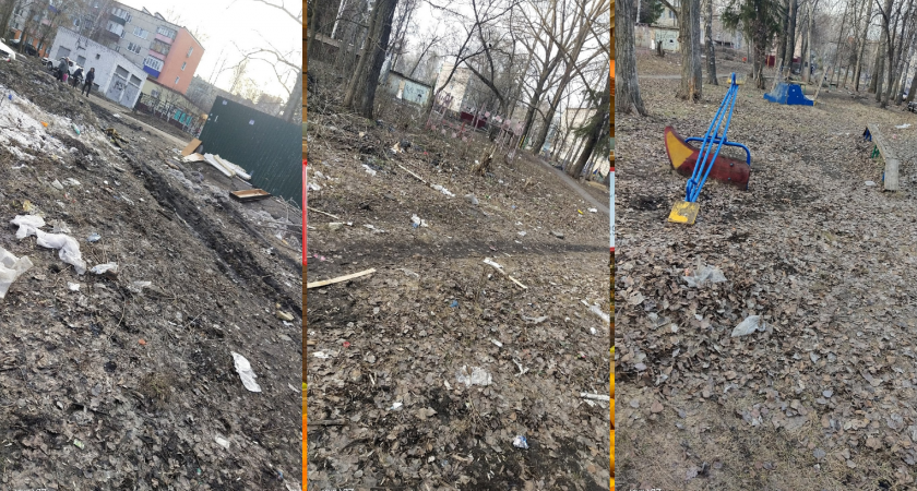 "Никому не нужна": детская площадка жильцов дома в Пензе превращается в свалку 