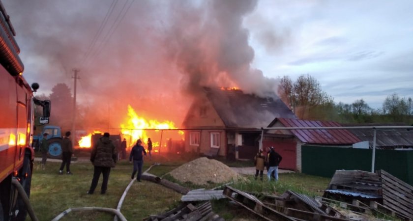 В селе Пензенской области сгорел жилой дом