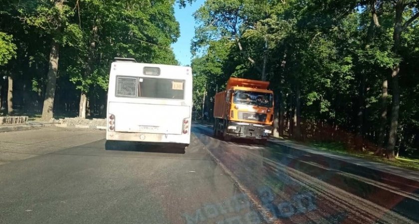 В Пензе на улице Лермонтова из-за ремонта образовалась пробка