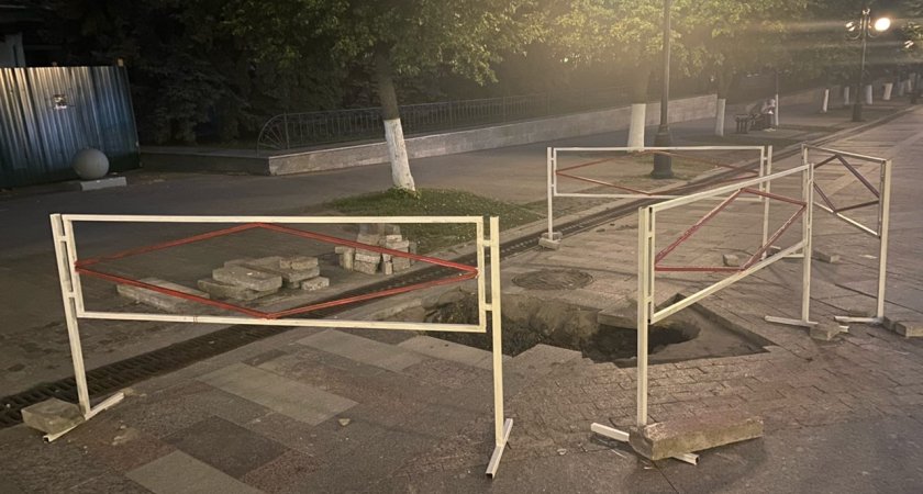 В Пензе на Московской произошел очередной провал 