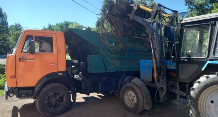 В Пензе около эко-парка «Ласточкины горы» провели уборку 