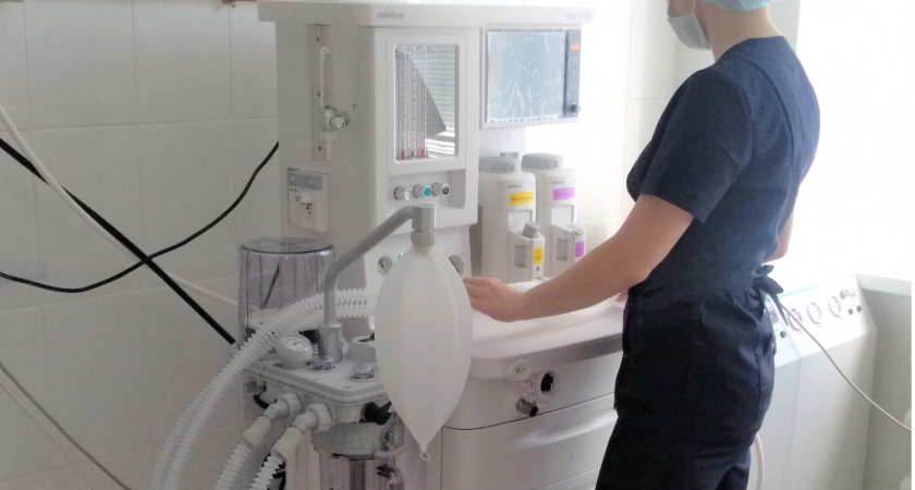 В больнице Кузнецка установили новый наркозно-дыхательный аппарат