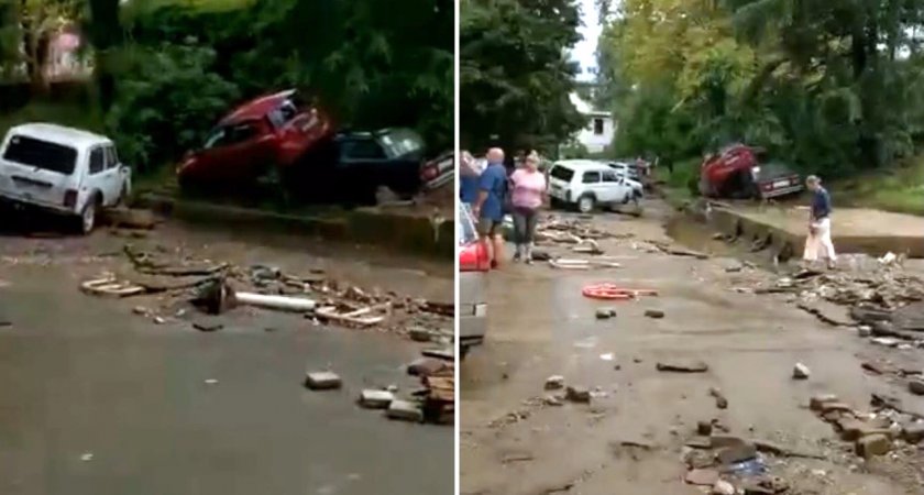 Пензенец показал ужасы погодной аномалии, которую застал в Сочи 