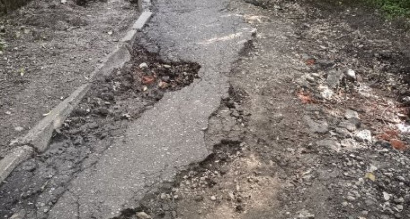 Дорожка к Тропе здоровья в Пензе стала не пригодна