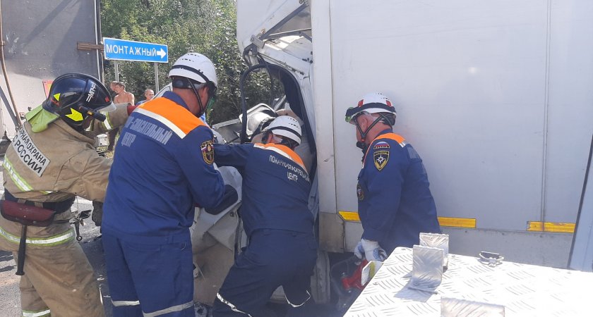 Пензенские спасатели вытащили тело водителя, зажатого в авто 