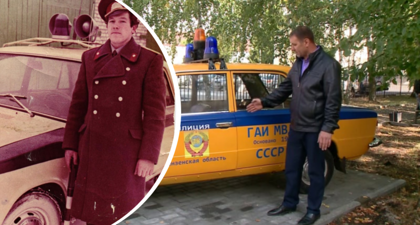 Пензенец воссоздал патрульный автомобиль ГАИ 70-х годов 