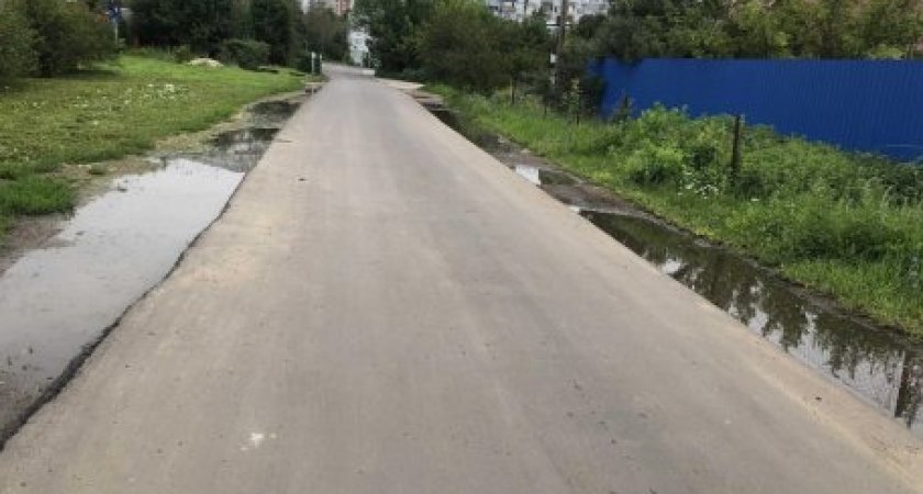 В частном секторе Пензы может разрушиться новый асфальт уже весной