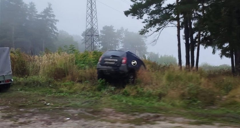 В Пензе иномарка улетела в кювет при повороте