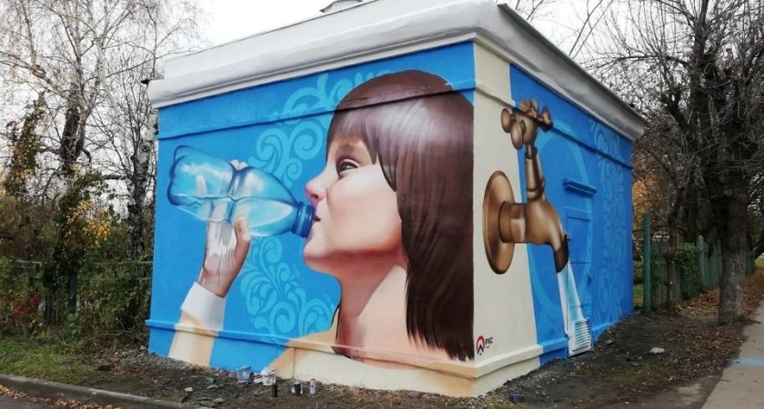 В Пензе появился новый стрит-арт рисунок на электроподстанции 