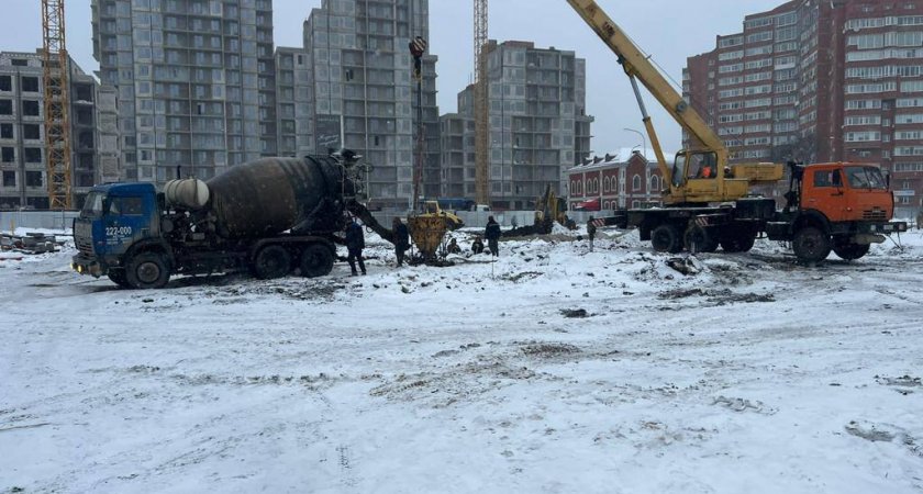 В Пензе на Урицкого делают основание для скейт-парка