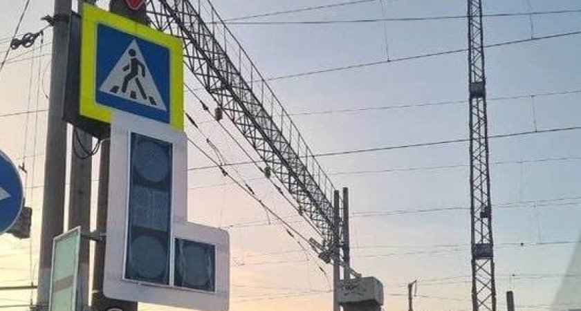 В Пензе установили новый светофор у Бакунинского моста