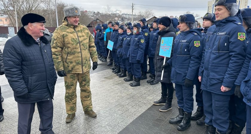 В Пензе прошел смотр личного состава молодёжного отряда «Тигр», который принял присягу