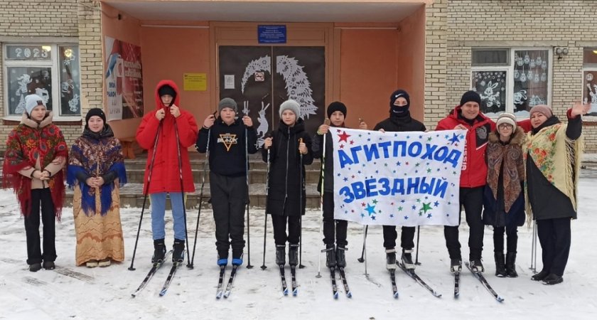 500 школьников Пензы стали участниками лыжного агитпохода 