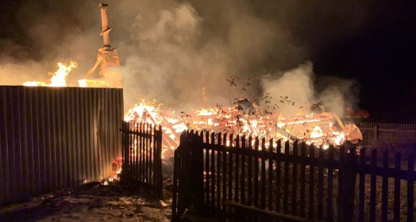 В Шемышейском районе пожар в частном доме унес жизнь мужчины