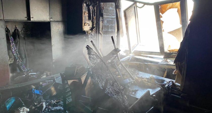 В Кузнецке Пензенской области в пожаре в многоквартирном доме погиб мужчина