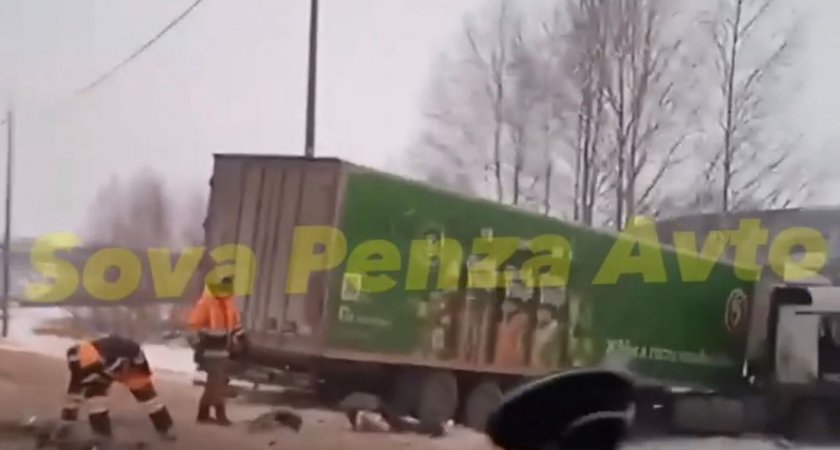 На трассе в Пензенской области произошло смертельное ДТП с участием легковушки и фуры