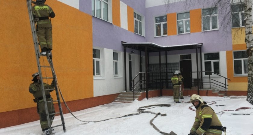 В Пензенской области прошли учения по тушению пожара в детском саду