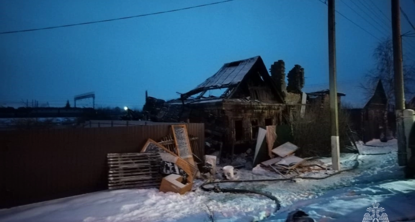 В Пензенской области при пожаре пострадал мужчина