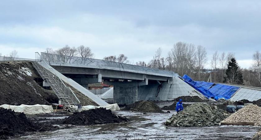 Отходы при строительстве моста