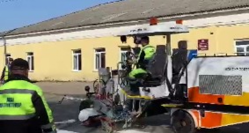 В Пензе начали наносить разметку на дорогах