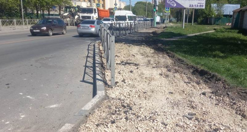 На улице Пушкина в Пензе начался ремонт дорожного покрытия 