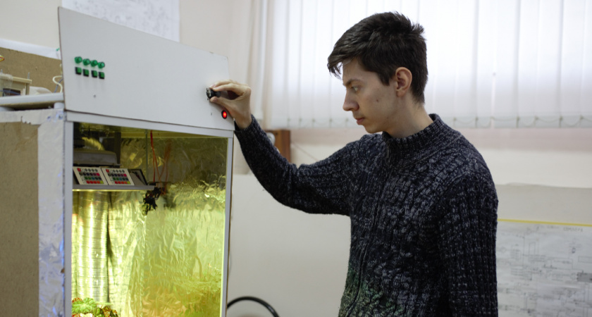 Студенты из ПГУ разработали "умную" теплицу с датчиком виде контроля роста растений