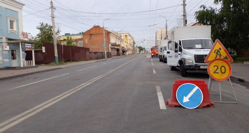 В Пензе устранили провал на коллекторе и заменили 27 метров трубопровода на Суворова 