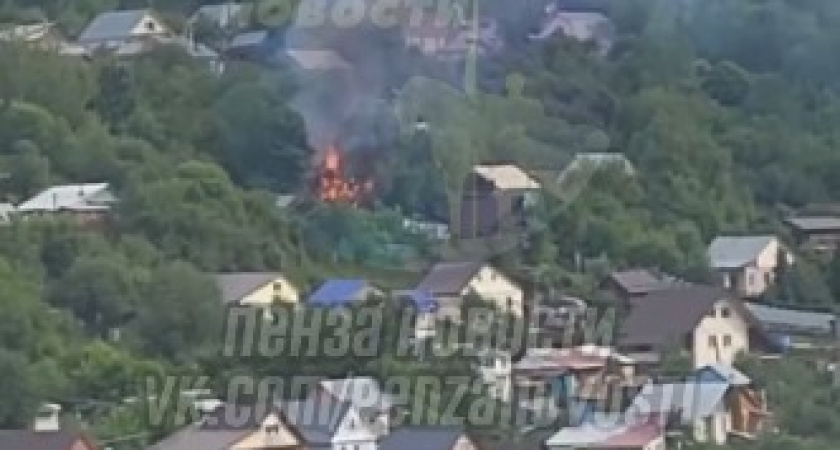 В ГУ МЧС Пензы рассказали, что горело на улице Жуковского