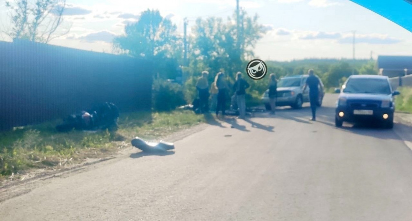 В Пензенской области в ДТП попали подростки на скутерах