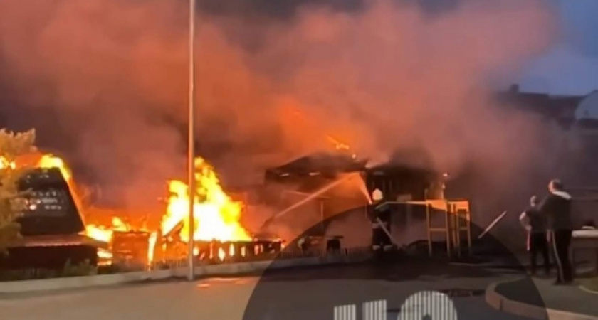 21 человек боролся со страшным пожаром в частном доме на улице Ивановской в Терновке