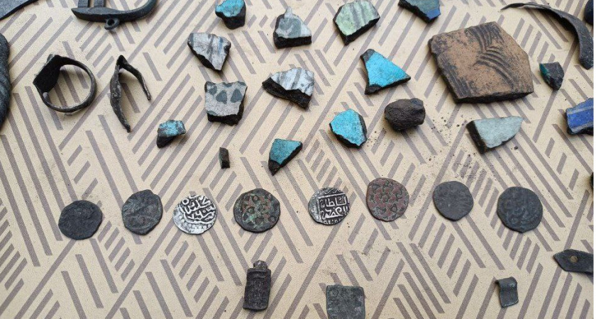 Юные пензенские археологи нашли монеты, серебряные перстни, части бус на Никольском селище