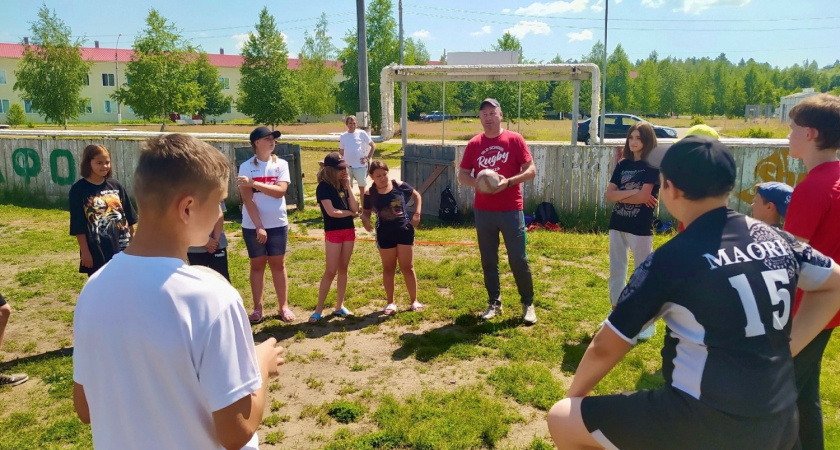 В Пензе для детей из ДНР и ЛНР провели мастер-класс по регби