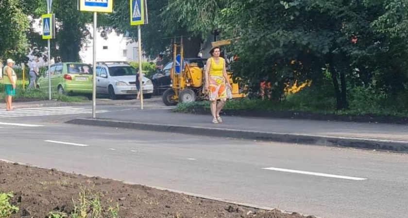 Ремонт улиц Космодемьянской и Бакунина в Пензе завершается нанесением дорожной разметки 