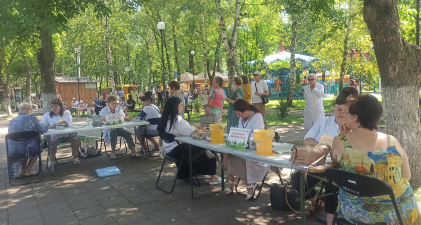 В парках Пензы продолжаются акции по поддержанию здоровья