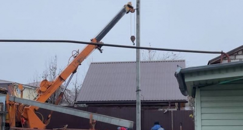 В селе Архангельское Городищенского района установили 13 уличных светильников