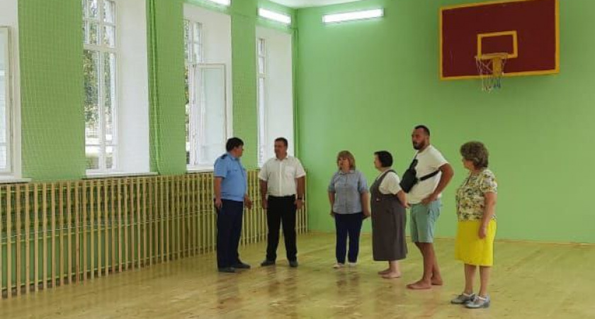 В школе № 1 Сердобска отремонтировали спортивный зал к новому учебному году