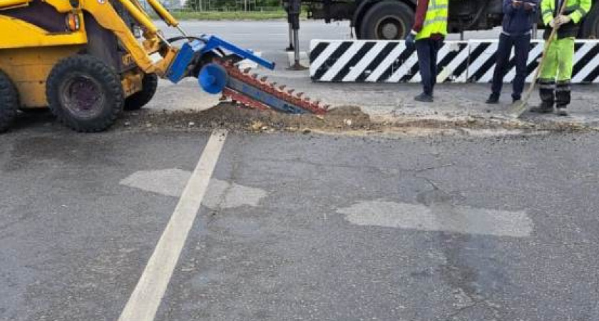 На улице Львовской в Пензе коммунальщики заменили водопропускную трубу 