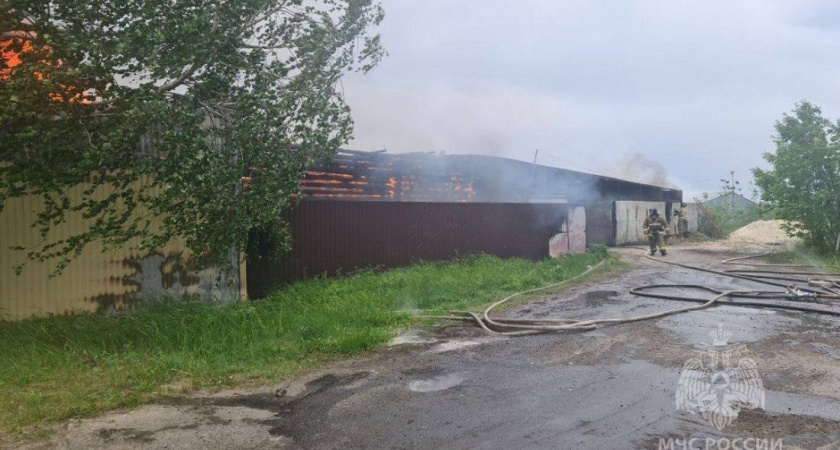 В Кузнецком районе сгорел кирпичный дом