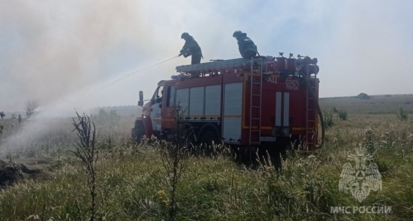В Городищенском районе сгорело 8 тонн сена