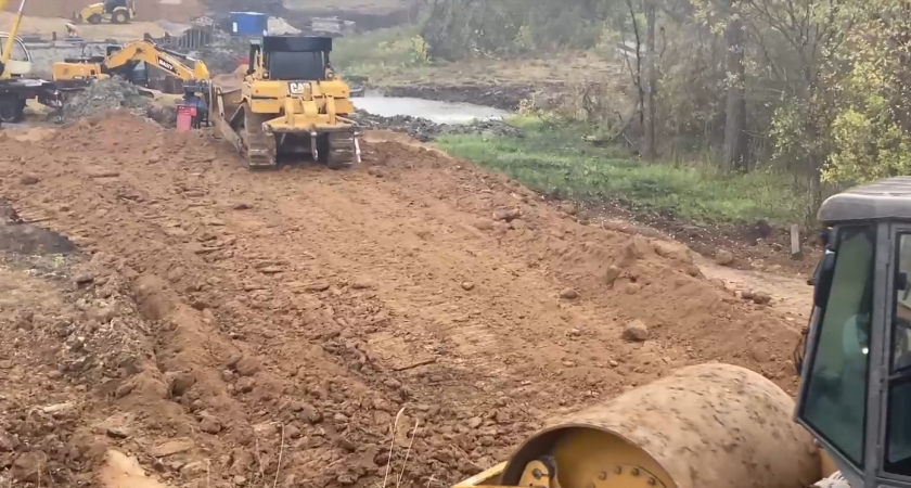 В Спасском районе Пензенской области начали реконструкцию моста через безымянный ручей