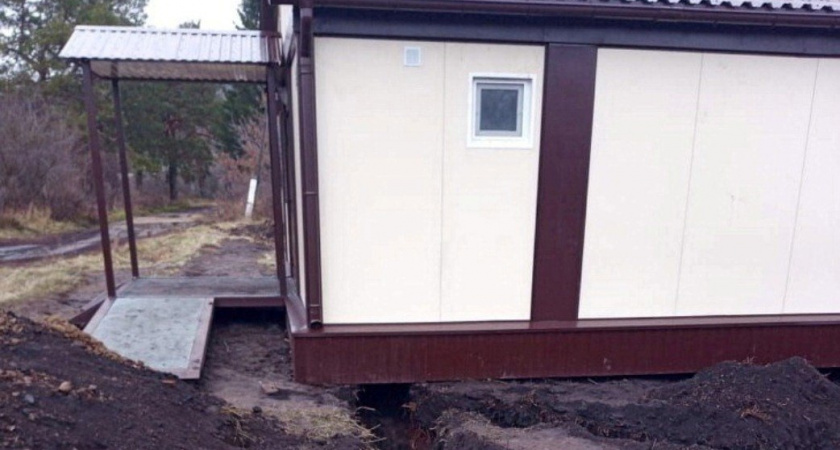 Каркас нового ФАПа установили в селе Порзово Камешкирского района