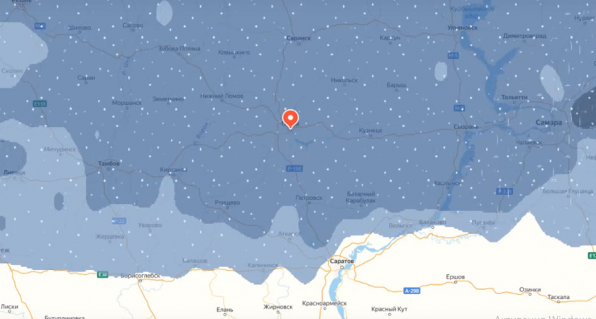 В Пензу пришел циклон "Ольга" 