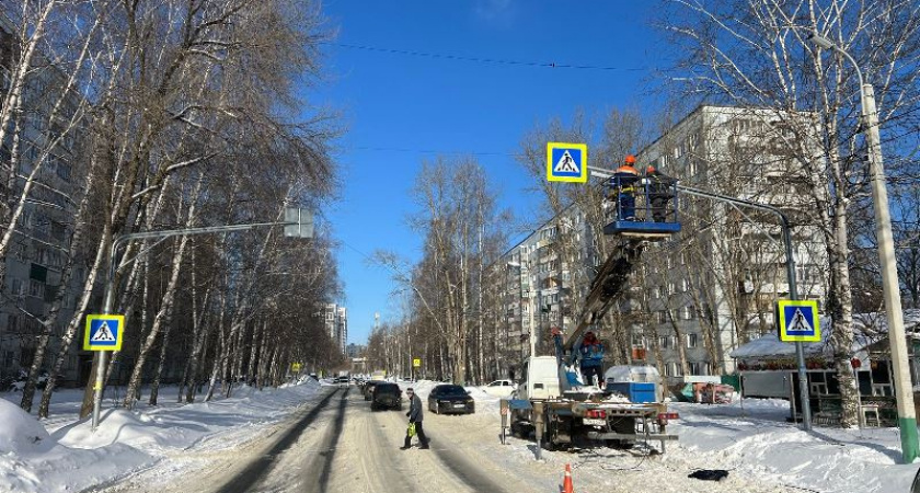 В Пензе 36 пешеходных перехода оборудуют "кососветом"