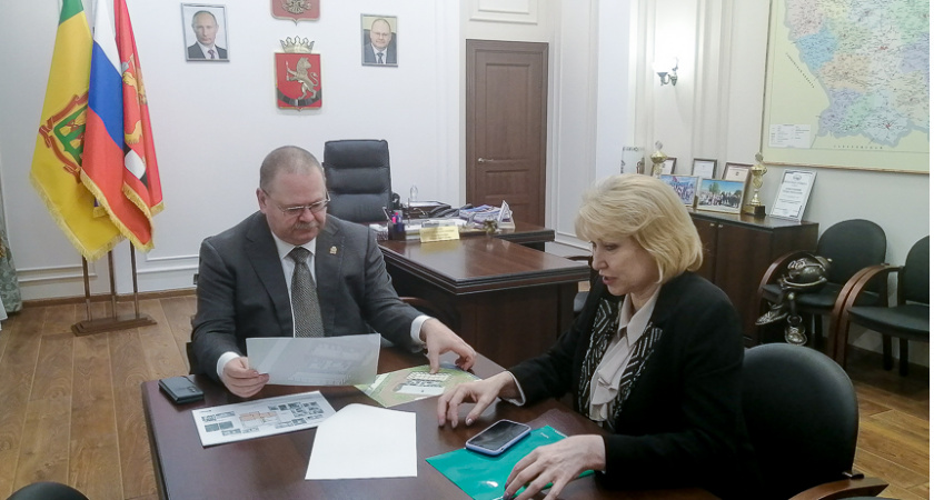 Мельниченко и Павлуткина обсудили на встрече развитие Башмаковского района