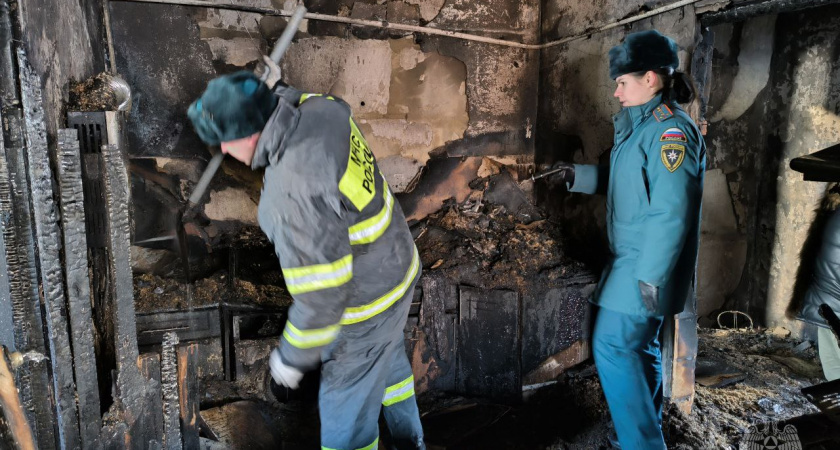 В Спасском районе в ночном пожаре погибли двое мужчин